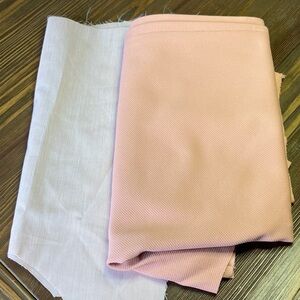 Light Coral and White Sewing Fabric Bundle - Home Office Arts & Crafts